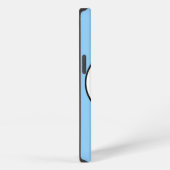 Etui iPhone 13 Bleu de poudre et cas fait sur commande de (Côté droit)