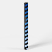 Etui iPhone 13 Bleu Gradient Grandes Vagues (Côté droit)