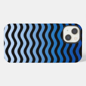 Etui iPhone 13 Bleu Gradient Grandes Vagues (Verso Horizontal)