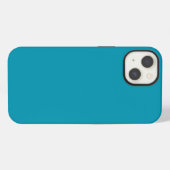 Etui iPhone 13 Bleu (Munsell) (couleur unie) (Verso Horizontal)