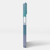 Etui iPhone 13 bleu turquoise gris ex pastel (Côté droit)
