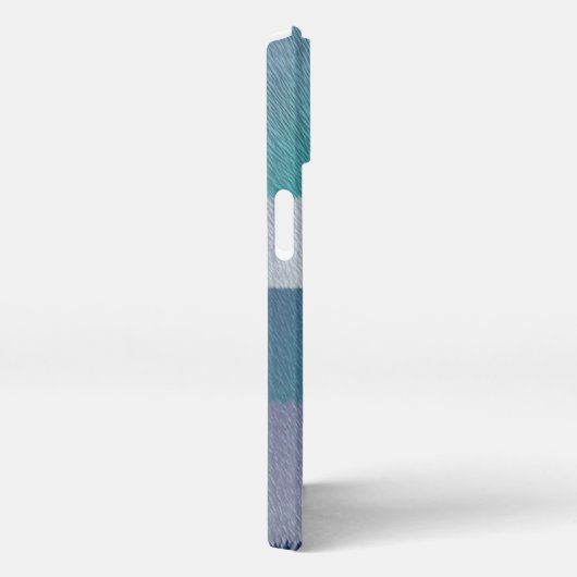 Etui iPhone 13 bleu turquoise gris ex pastel (Côté droit)