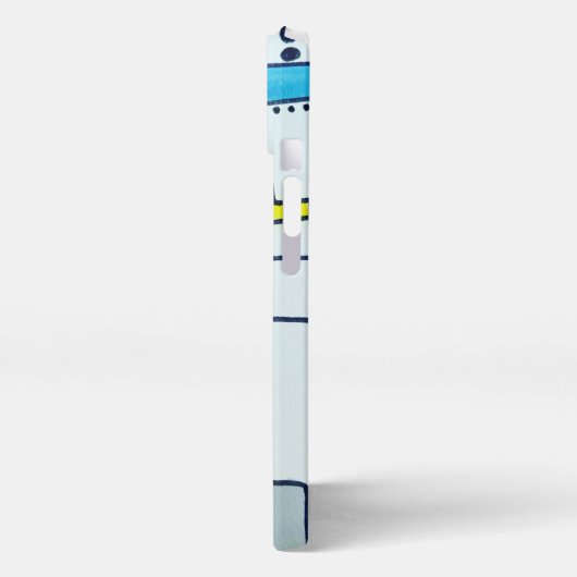 Etui iPhone 13 Blocs de points Polka Abstraits cool (Côté gauche)