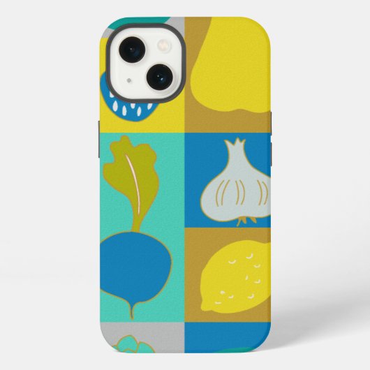 Etui iPhone 13 Blocs végétariens I (Verso)