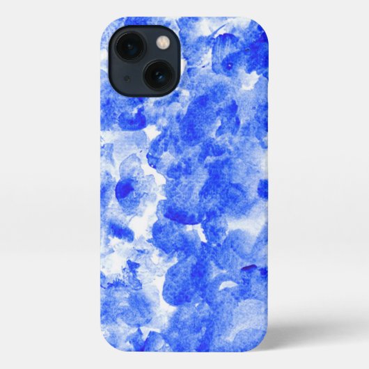 Etui iPhone 13 Blue and white i-Phone Case (Verso)