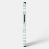 Etui iPhone 13 Blue Floral Minimalist (Côté gauche)
