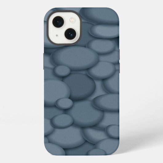Etui iPhone 13 Blue River Rock Pebles Art (Verso)