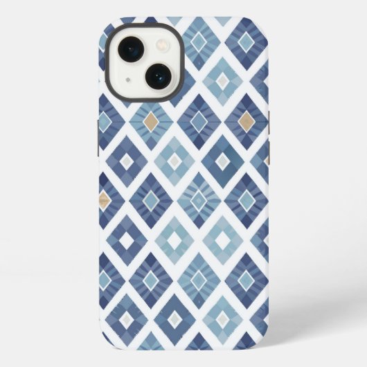 Etui iPhone 13 Boho Chic Modern Rhombus (Verso)