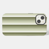 Etui iPhone 13 Boîtier Case-Mate iPhone à rayures d'ombre vert ol (Verso Horizontal)