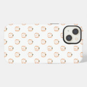 Etui iPhone 13 Boîtier citrouille blanche (Verso Horizontal)