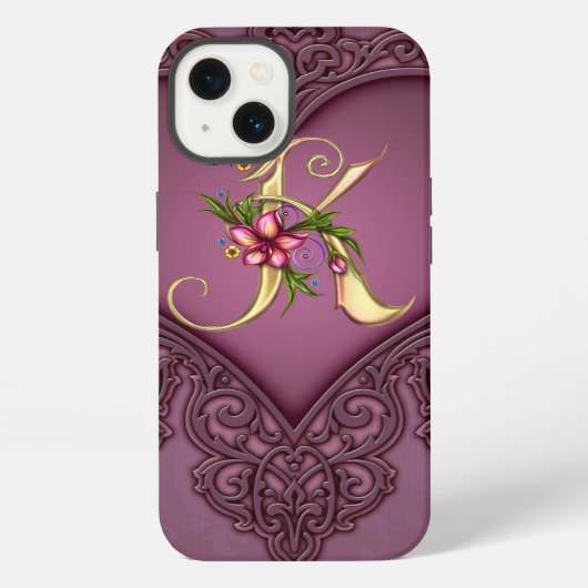 Etui iPhone 13 Boîtier d'air MONOGRAM K iPad (Verso)