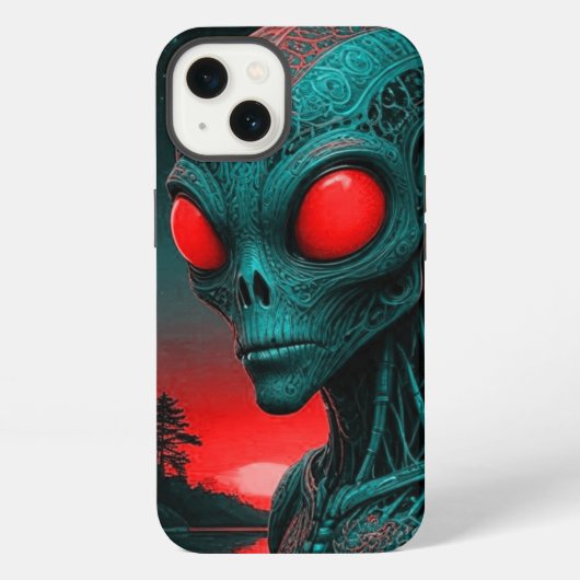 Etui iPhone 13 Boîtier de téléphone iPhone 13 à thème alien (Verso)