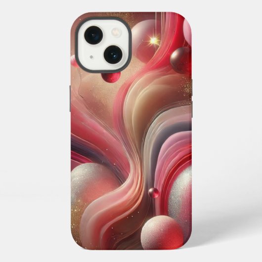 Etui iPhone 13 Boîtier iPhone Abstrait Rose (Verso)