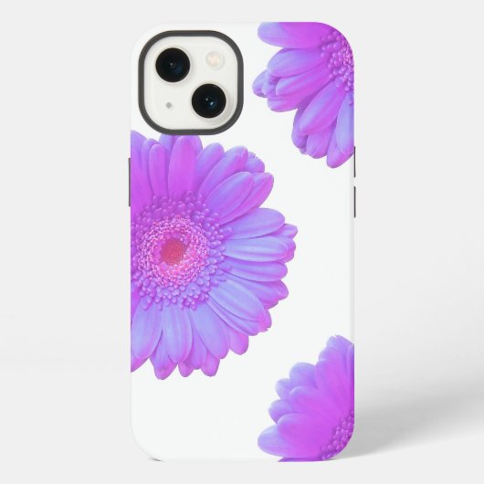 Etui iPhone 13 Boîtier iPhone Case-Mate à marguerite gerbera viol (Verso)