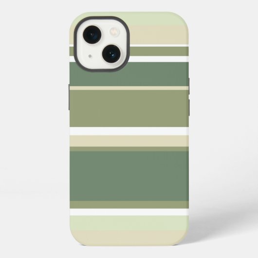 Etui iPhone 13 Boîtier iPhone Case-Mate à rayures vert olive (Verso)