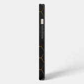 Etui iPhone 13 Boîtier iPhone Case-Mate Hexagone noir et or (Côté gauche)