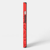 Etui iPhone 13 Boîtier iPhone Design Organique Rouge Texture Auda (Côté gauche)
