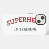 Etui iPhone 13 Boîtier iPhone EXTRA DUR SUPERHÉROS en FORMATION (Verso Horizontal)