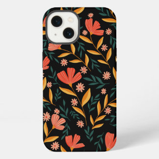 Etui iPhone 13 Boîtier iPhone Fleur de Minuit