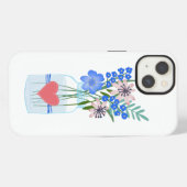 Etui iPhone 13 Boîtier iPhone Fleurs Jar Maçon (Verso Horizontal)