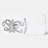 Etui iPhone 13 Boîtier téléphonique intelligent Octopus Sketch (Verso Horizontal)