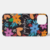 Etui iPhone 13 Boîtier téléphonique plein de fleurs et d'esprit c (Verso Horizontal)
