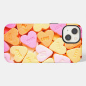 Etui iPhone 13 Bonbons, Coeurs (Verso Horizontal)