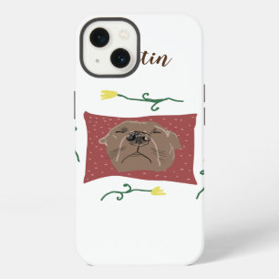 Etui iPhone 13 Bouledogue dormant