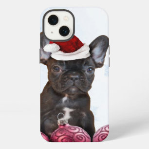 Etui iPhone 13 Bouledogue français de Noël