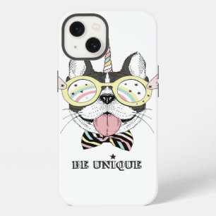 Etui iPhone 13 Bouledogue Français Licorne