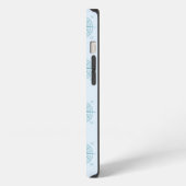 Etui iPhone 13 Boussole de navigation bleue (Côté gauche)