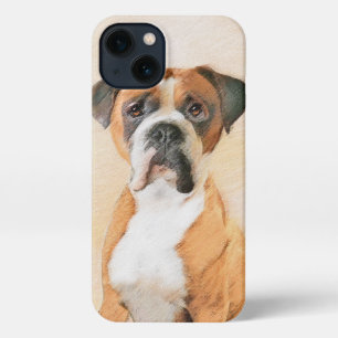 Etui iPhone 13 Boxer Dog Peinture Non Décroché Art animal origina