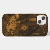 Etui iPhone 13 Bureau du corbeau (Verso Horizontal)