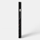 Etui iPhone 13 Burning Guitar Black AI Art (Côté gauche)