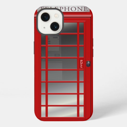 Etui iPhone 13 Cabine téléphonique rouge de cabine de téléphone (Verso)