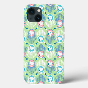 Etui iPhone 13 Cachou Snoopy Vert Menthe Motif Deco Dreams