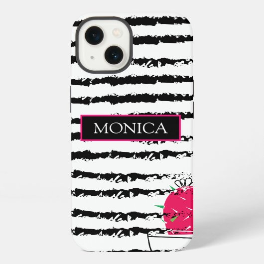 Etui iPhone 13 Cactus Rose Monogramme (Verso)