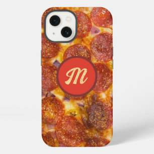 Etui iPhone 13 Cadeau farfelu avec motif de pizza pepperoni perso