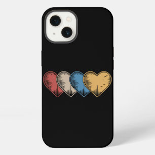 Etui iPhone 13 Cadeau vintage de la Saint-Valentin rétro cool ave