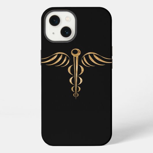 Etui iPhone 13 Caducée (Verso)