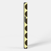 Etui iPhone 13 Café Mocha Crème Points Neutres avec nom (Côté droit)