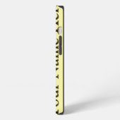 Etui iPhone 13 Café Mocha Crème Points Neutres avec nom (Côté gauche)