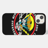 Etui iPhone 13 Caisse dure de correction de chat (Verso Horizontal)