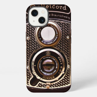 Etui iPhone 13 caméra vintage rolleicord art déco