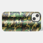 Etui iPhone 13 Camo bois 3D (Verso Horizontal)