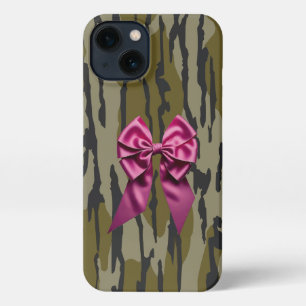 Etui iPhone 13 Camo Fille Ruban Rose Arc Bas Camo