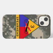 Etui iPhone 13 Camo numérique 3e division blindée "Spearhead" (Verso Horizontal)
