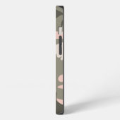 Etui iPhone 13 Camouflage rose (Côté gauche)