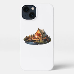 Etui iPhone 13 Camping Avec Des Amoureux