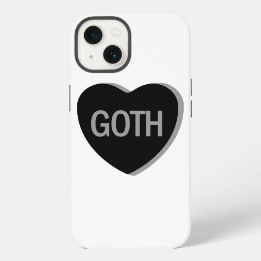 Etui iPhone 13 Candy Heart - Goth (Verso)